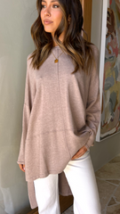 Mason Long Sleeve Knit - Mocha