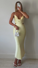 Charis Slip Dress - Butter