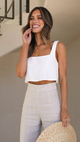 Paros Top - White