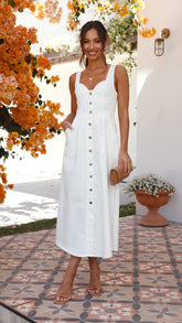 Farrow Maxi Dress - White
