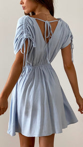 Fortune Mini Dress - Sky Blue