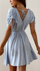 Fortune Mini Dress - Sky Blue
