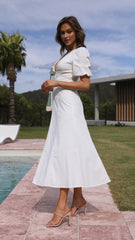 Sweetie Midi Dress - White