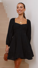 Lucy Mini Dress - Black