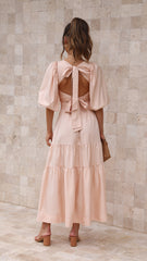 Michella Maxi Dress - Peach
