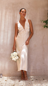Amber Maxi Dress - Champagne