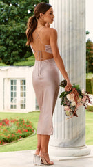 Charis Slip Dress - Taupe