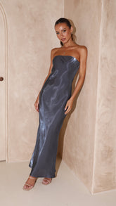Blair Strapless Maxi Dress - Midnight Blue