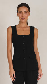 Cora Vest - Black