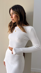Senya Long Sleeve Top - White