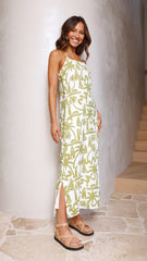 Brielle Midi Dress - Lighthouse Print