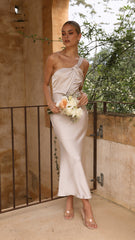 Sabine Midi Dress - Champagne