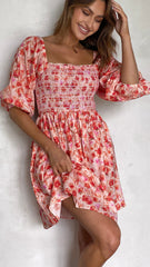 Saskia Mini Dress - Pink