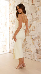 Kenzie Midi Dress - Yellow