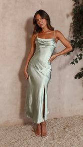 Celina Midi Dress - Sage