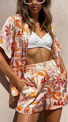 Odette Shorts - Seaview Print