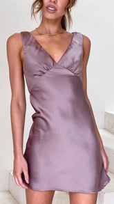 Taylor Mini Dress - Mushroom