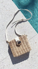 Lucinda Straw Shell Bag