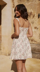 Isola Mini Dress - Yellow Floral