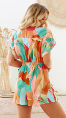 Kellie Playsuit - Multi Print