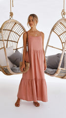 Nico Maxi Dress - Terracotta