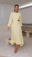 Eloise Midi Dress - Yellow