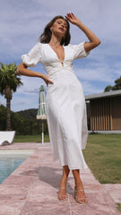 Sweetie Midi Dress - White