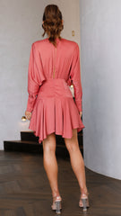 Sapphire Mini Dress - Rose