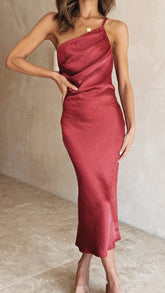 Josephina Midi Dress - Wine