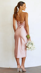Josephina Midi Dress - Dusty Pink