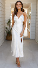 Josie Midi Dress - Champagne