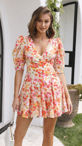 Mary Mini Dress - Floral