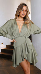 Sapphire Mini Dress - Olive