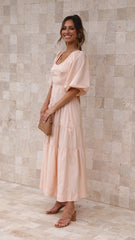 Michella Maxi Dress - Peach