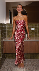 Kahoni Maxi Dress - Flame Floral