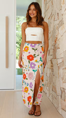 Dagna Maxi Skirt - Amsterdam Print