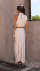 Esther Maxi Skirt - Champagne