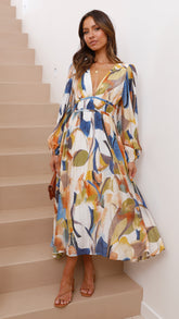Brylee Maxi Dress - Multi Print