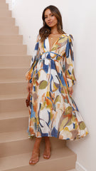 Brylee Maxi Dress - Multi Print