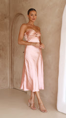 Carmelia Maxi Dress - Salmon/Blush