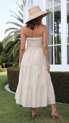 Brooke Maxi Dress - Beige