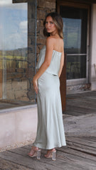 Effie Strapless Top - Olive