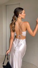 Charis Slip Dress - Champagne