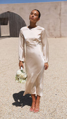 Aubrey Midi Dress - Champagne