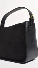 Poppi Suede Mini Handbag - Black