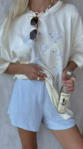 Thalassa Tee - Sea Blue