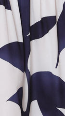 Elizabeth Midi Dress - Navy/White