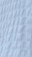 Sincere Mini Dress - Sky Blue Stripe