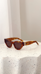 The Carla Sunglasses - Honey Tortoise Arburn