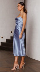 Aurelia Midi Dress - Steel Blue